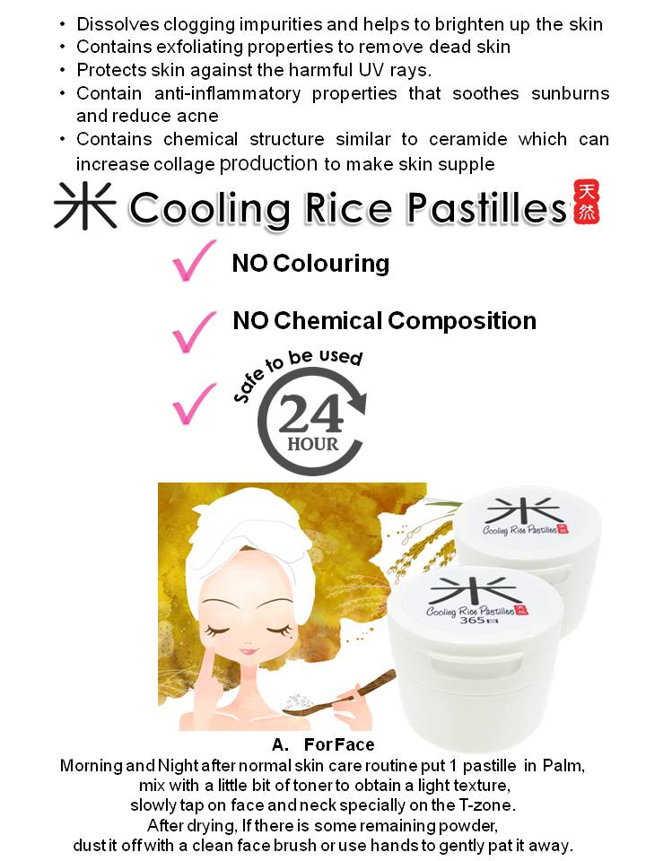 Cooling Rice Pastilles